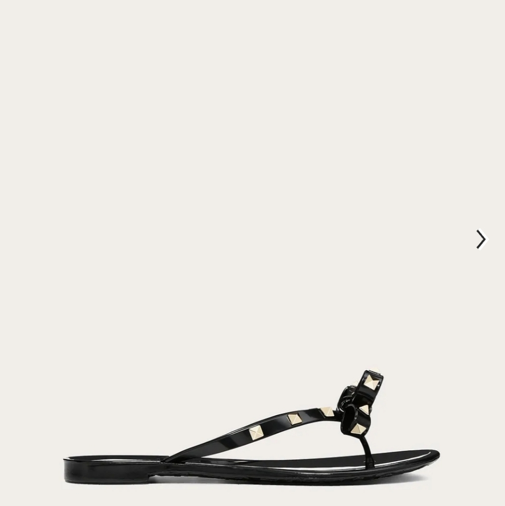 Valentino 40 Leather Rockstud Sandals VL-1021P-0009